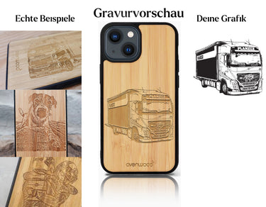 INDIVIDUELL iPhone 14 Bambus-Kunststoff